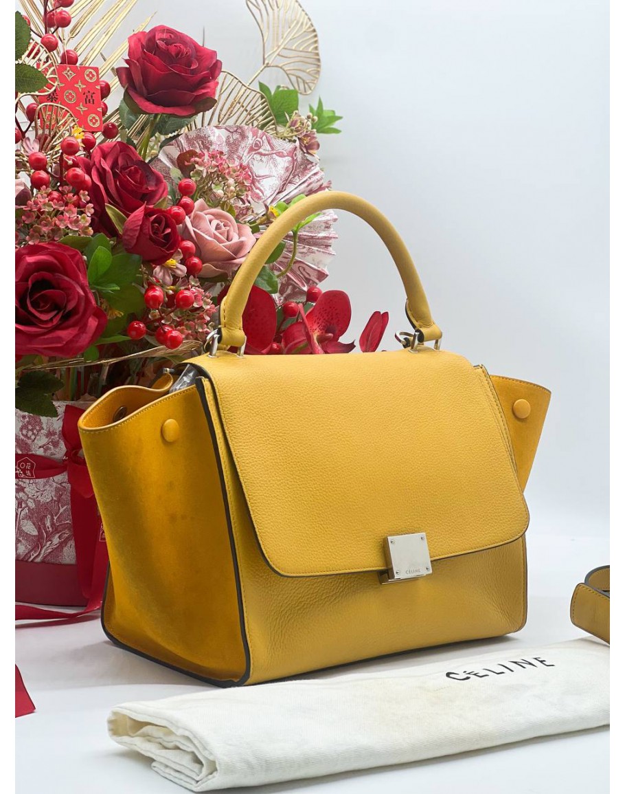 Celine sale trapeze yellow